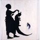 Untitled, 1996, cut paper, watercolor, and graphite on canvas